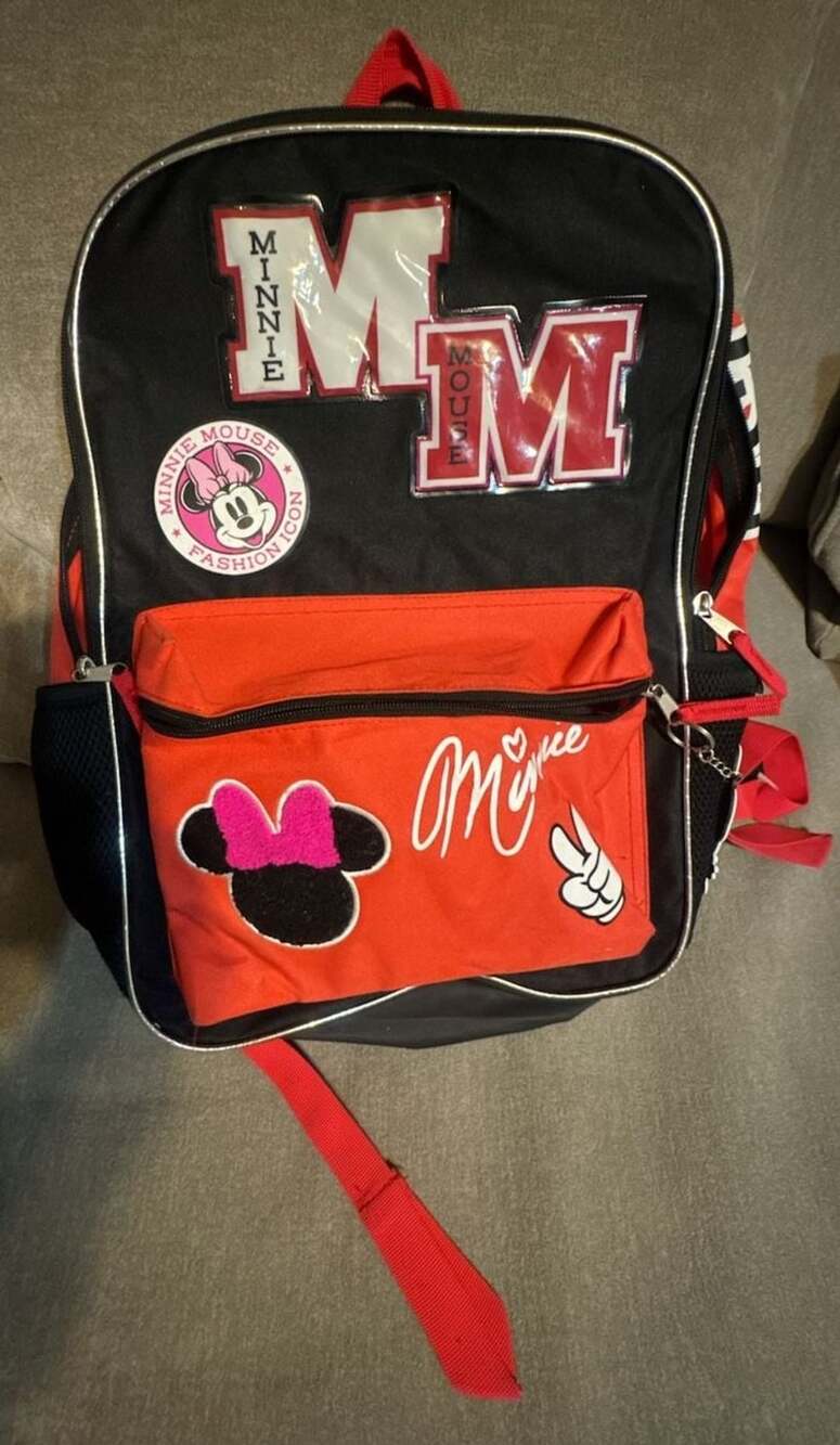 Bioworld Disney Minnie Mouse Varsity Style Backpack